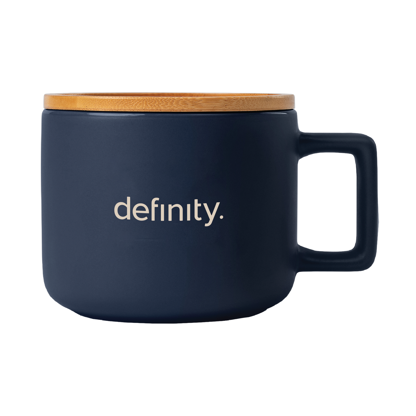 Ceramic Mug with Bamboo Lid