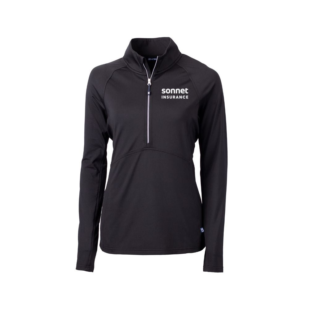 Womens Adapt Eco Recycled Quarter Zip Pullover